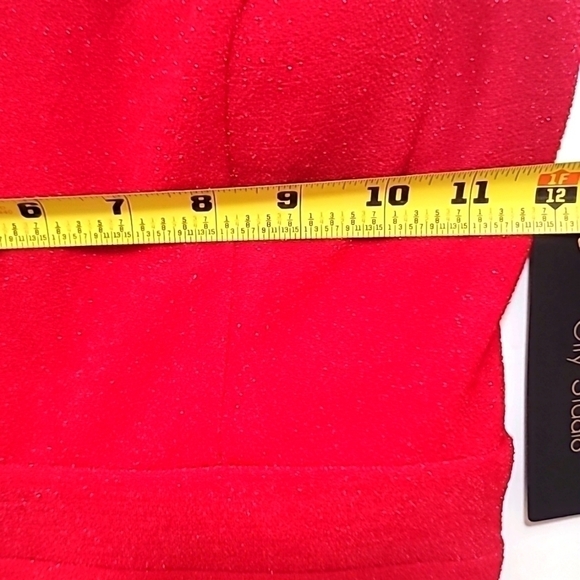 CITY STUDIO RED PROM SPAGHETTI STRAP WITH SPLIT AND LACE BACK MAXI DRESS SIZE 1 - Picture 12 of 12